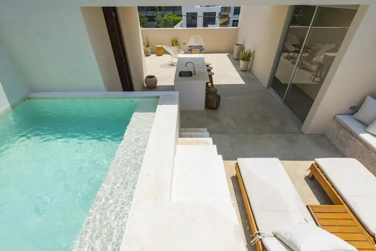 Апартаменты 2 Bedroom Ph At Veleta With Pool Тулум Мексика