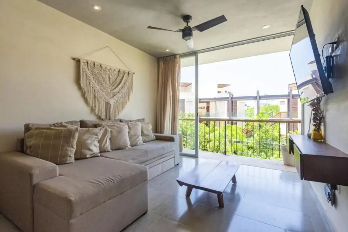 2 Bedroom Ph At Veleta With Pool Тулум Апартаменты